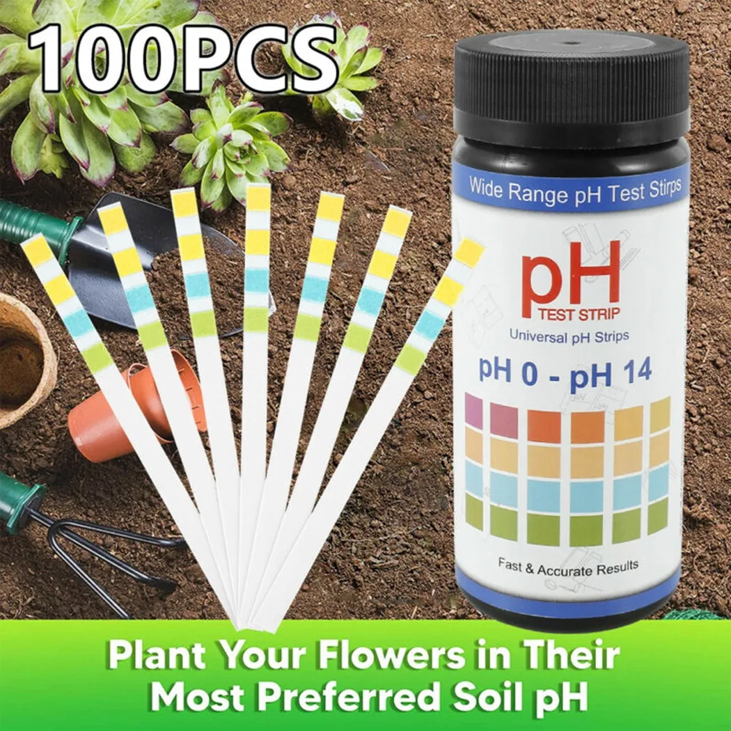 100pcs Soil Meter PH Tester Water Moisture Light Test Meter Kit Garden Lawns Indoor Plants Soil Acidity Test Strips
100pcs Soil Meter PH Tester Water Moisture Light Test Meter Kit Garden Lawns Indoor Plants Soil Acidity Test Strips
