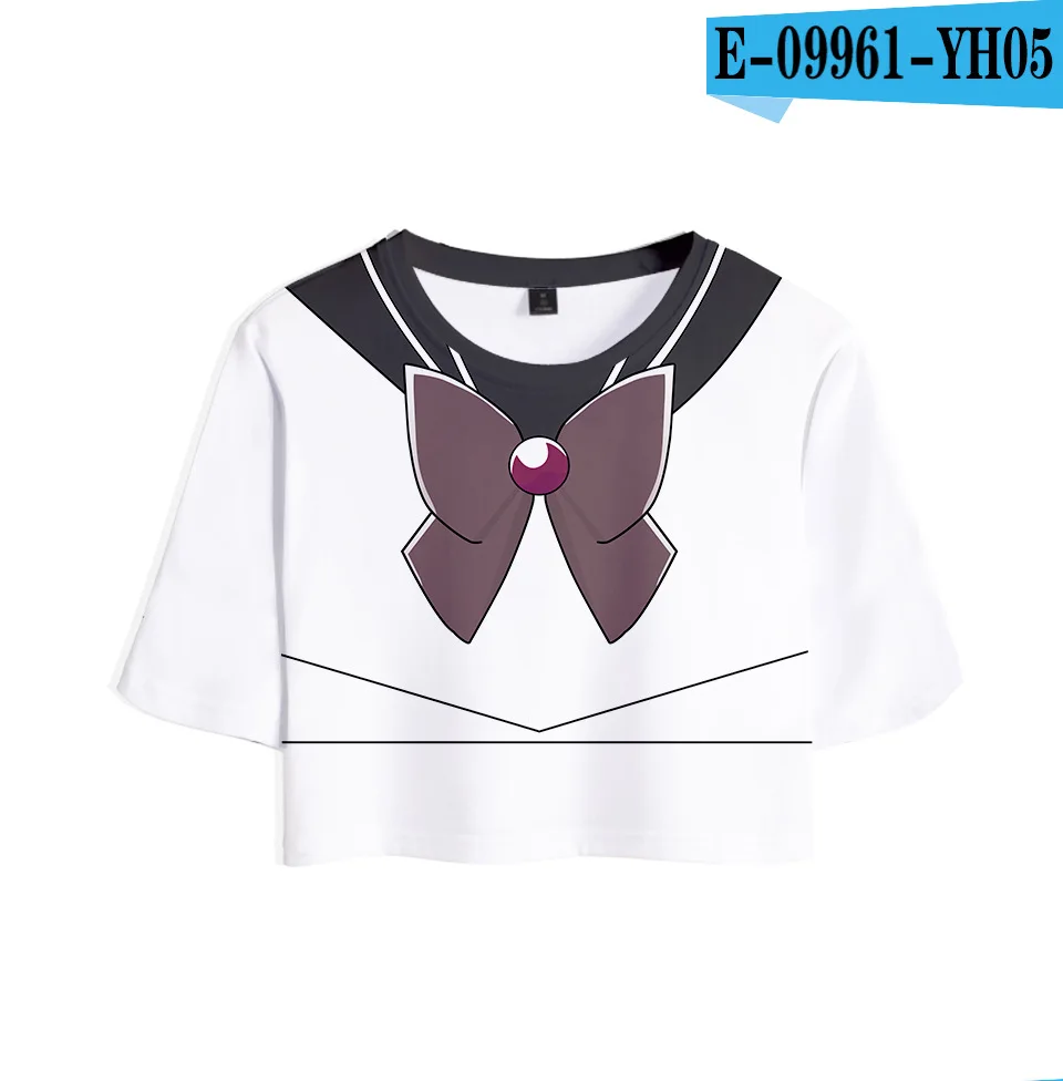 Summer New Style Anime Sailor Moon Character Costume with 3D Color Printing Around Women's Sexy Umbilical T-shirt Anime
Summer New Style Anime Sailor Moon Character Costume with 3D Color Printing Around Women's Sexy Umbilical T-shirt Anime