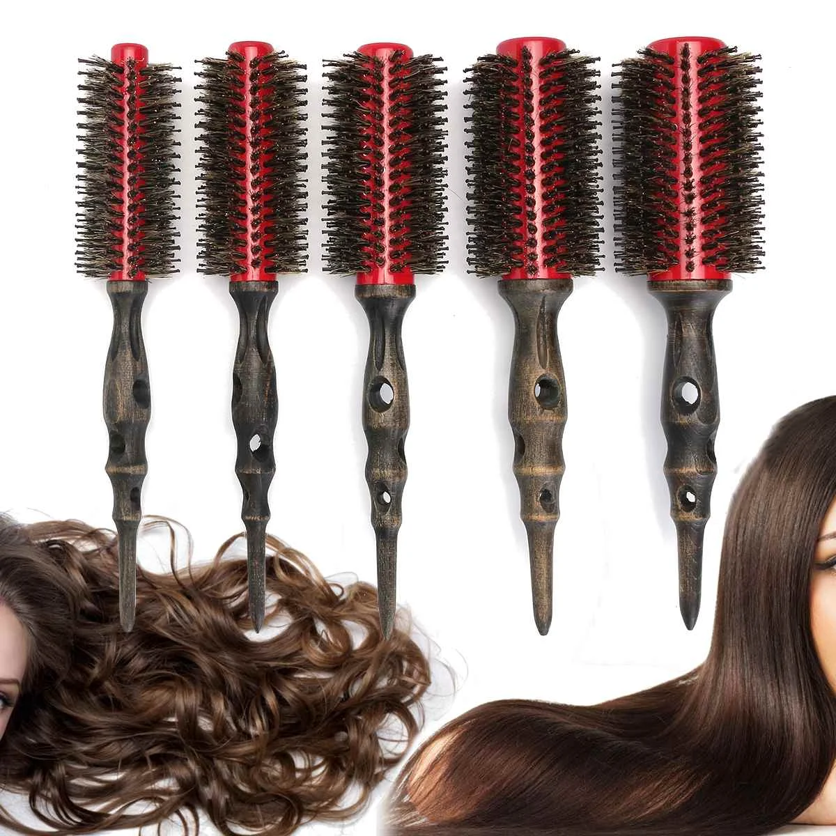 Fashion Magic Round Hair Care Brush Salon Styling Dressing Curling Comb Massage Roller Comb Wooden Handle Hairbrush Dropshipping 
Fashion Magic Round Hair Care Brush Salon Styling Dressing Curling Comb Massage Roller Comb Wooden Handle Hairbrush Dropshipping