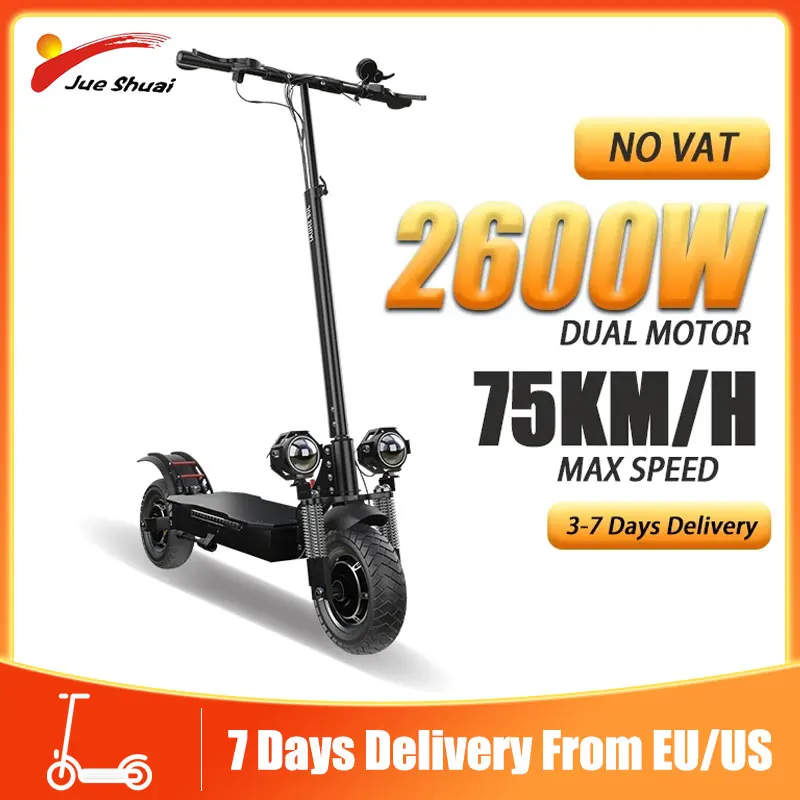 52V 2600W Dual Motor Electric Scooter with 20AH Lithium Battery Electric Scooters Adults 75KM/H Max Speed 60KM Long Range
52V 2600W Dual Motor Electric Scooter with 20AH Lithium Battery Electric Scooters Adults 75KM/H Max Speed 60KM Long Range