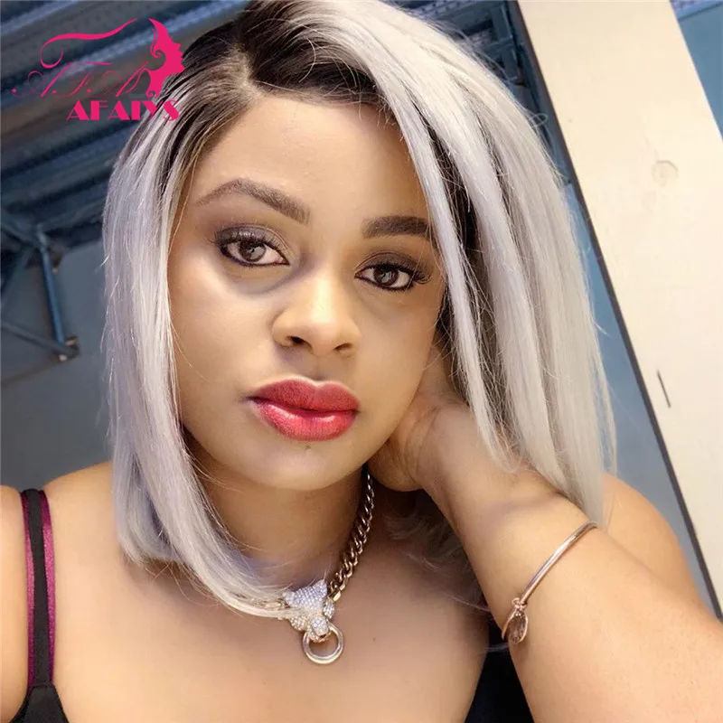 Afaiys 13x4 Grey Lace Front Wig Brazilian Remy Hair Straight 1B Grey Bob Lace Front Human Hair Wigs Pre Plucked For Black Women
Afaiys 13x4 Grey Lace Front Wig Brazilian Remy Hair Straight 1B Grey Bob Lace Front Human Hair Wigs Pre Plucked For Black Women