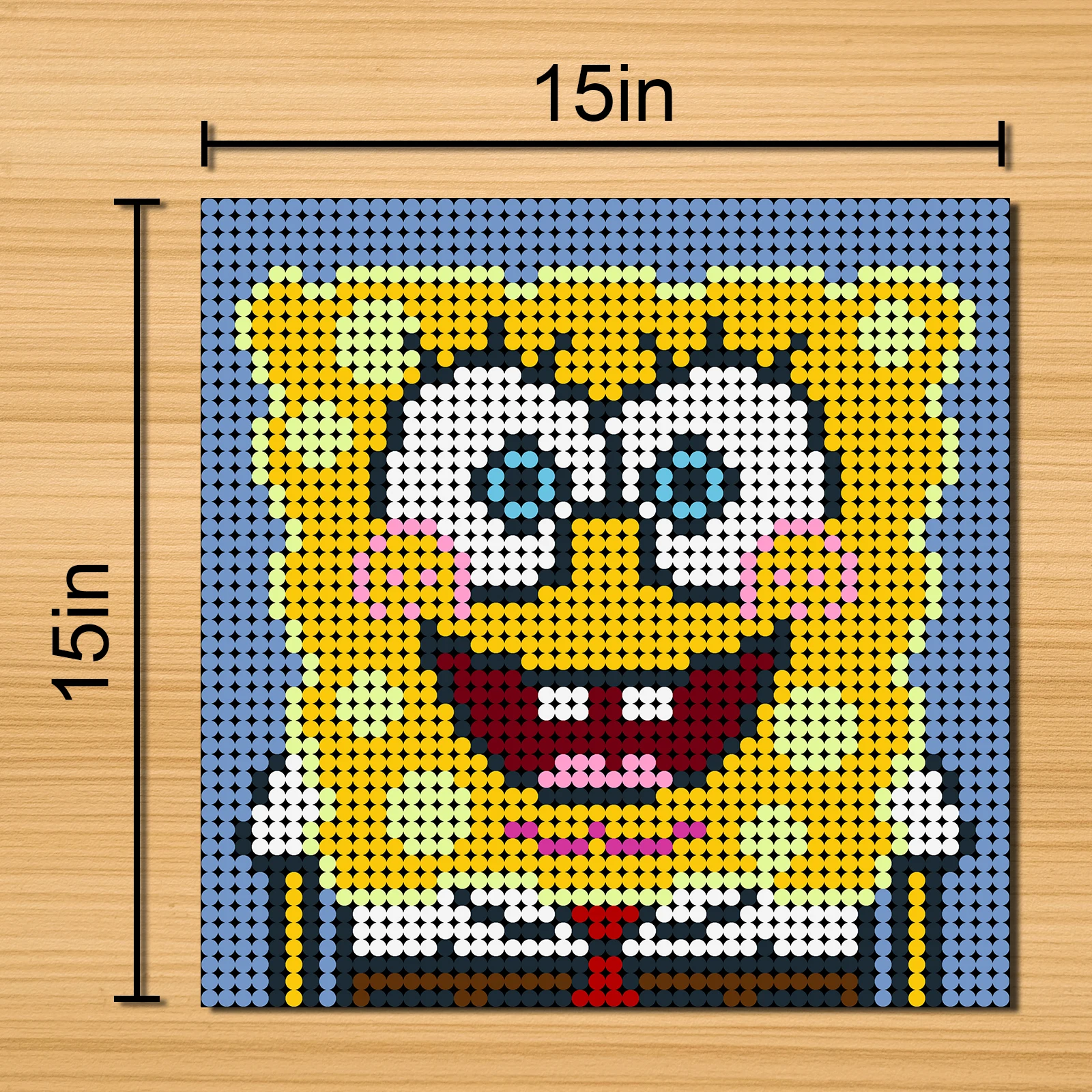 Строительные блоки SpongeBobINGLY пиксельное искусство мозаика MOC Аниме фигурки