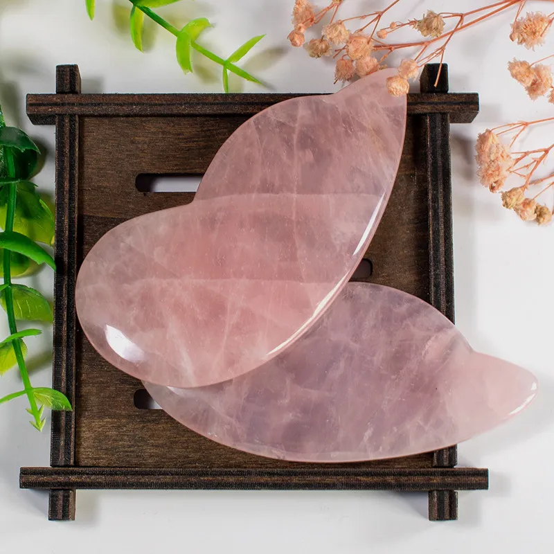 Natural crystal rose quartz stone Wing shape body massage tool Jade gua sha guasha board scraping massage tool
Natural crystal rose quartz stone Wing shape body massage tool Jade gua sha guasha board scraping massage tool