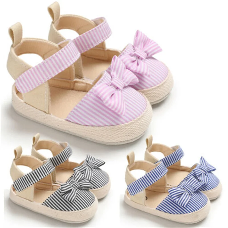 Newborn Baby Girls Soft Sole Canvas Sandals,Toddler Bowknot Flat Anti Skid Fashion Breathable Toddlers for Summer,0-18Months
Newborn Baby Girls Soft Sole Canvas Sandals,Toddler Bowknot Flat Anti Skid Fashion Breathable Toddlers for Summer,0-18Months