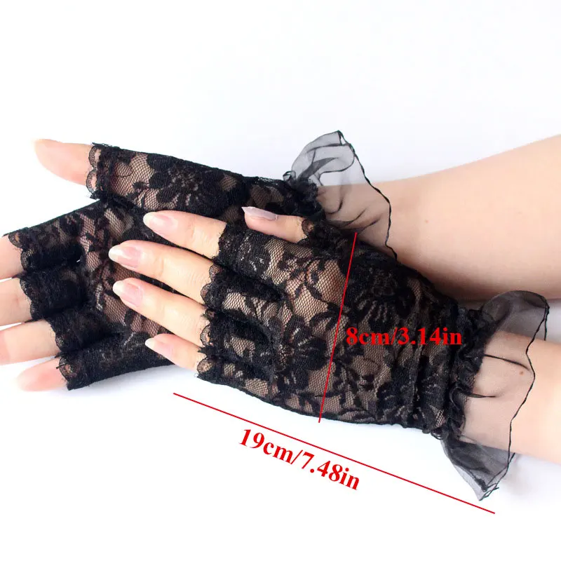 New Summer Gloves Women Sexy Lace Mesh Black Drivng Gloves Anti Uv Sunscreen Full Finger Elegant Lady Dance Gloves Party Mittens
New Summer Gloves Women Sexy Lace Mesh Black Drivng Gloves Anti Uv Sunscreen Full Finger Elegant Lady Dance Gloves Party Mittens
