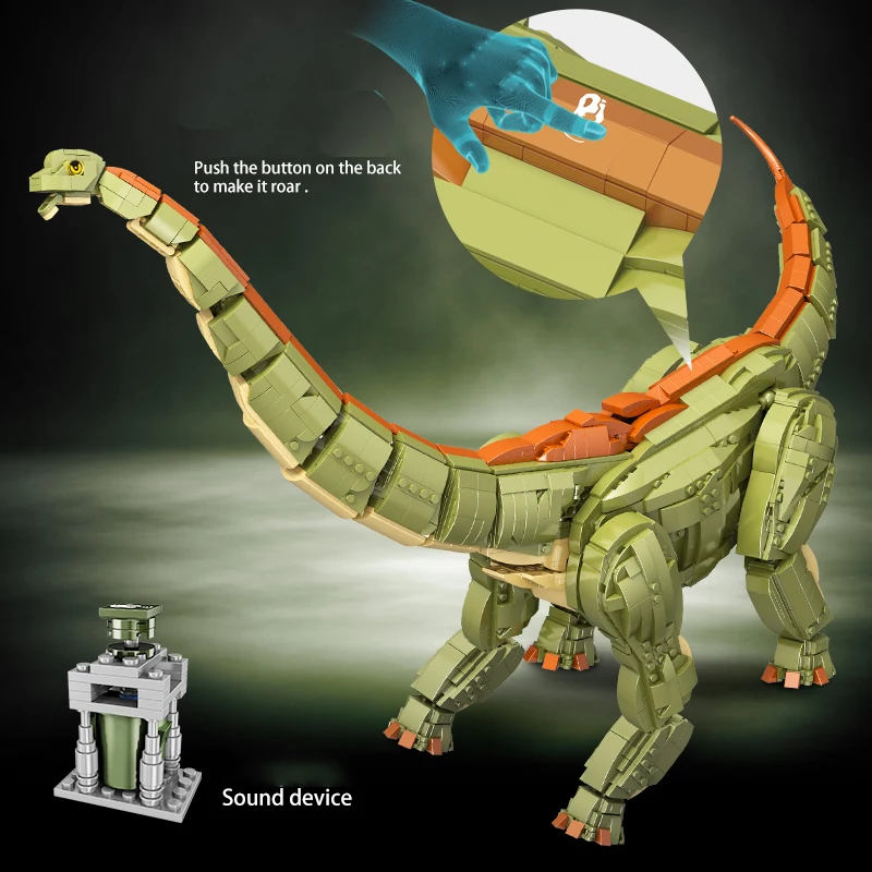 MOC 2250PCS Creator Jurassic Dino World Brachiosaurus Building Kits Bolcks Bricks Voice Dinosaurs Park figures Toys kids gifts
MOC 2250PCS Creator Jurassic Dino World Brachiosaurus Building Kits Bolcks Bricks Voice Dinosaurs Park figures Toys kids gifts