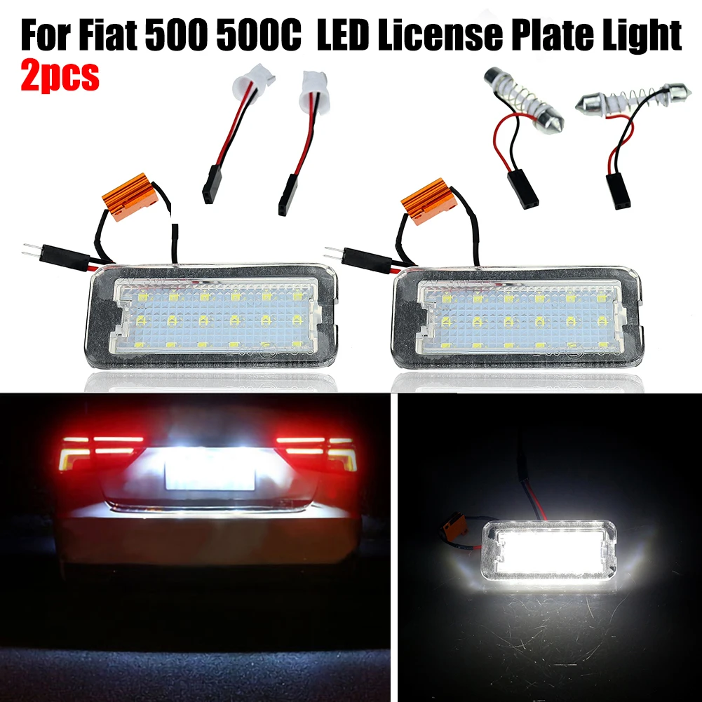 2PCS LED License Plate Lamp Light For FIAT 500 500C 2007-2016 Car Styling 12V White Number Tail Lamp Reat Lighs
2PCS LED License Plate Lamp Light For FIAT 500 500C 2007-2016 Car Styling 12V White Number Tail Lamp Reat Lighs