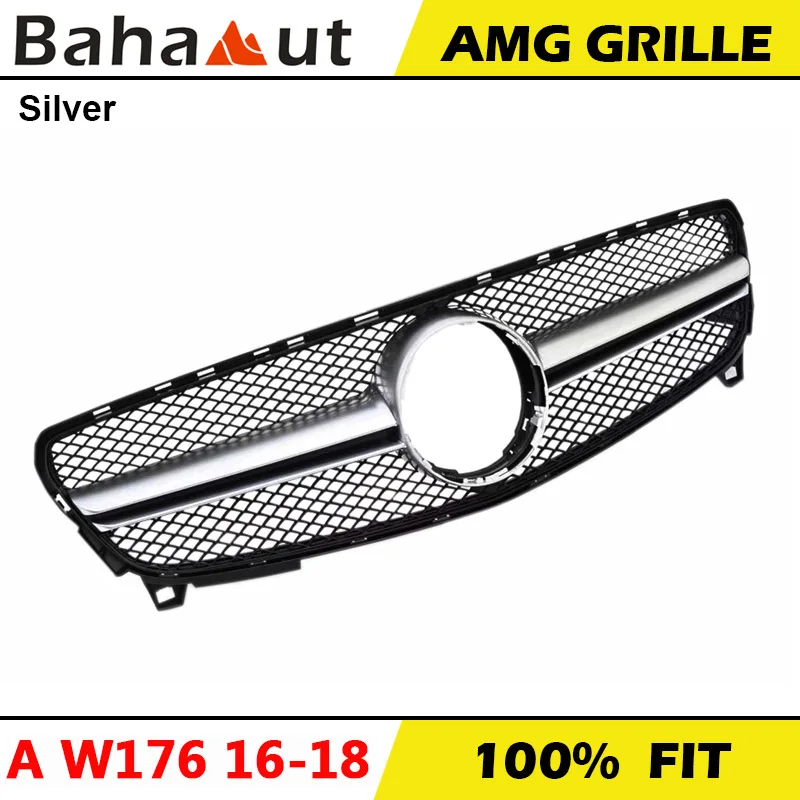 

Front Bumper Grill Grille for Mercedes Benz A Class W176 A180 A200 A260 A45 AMG Car Styling Refitting Racing Grills 2016-2018