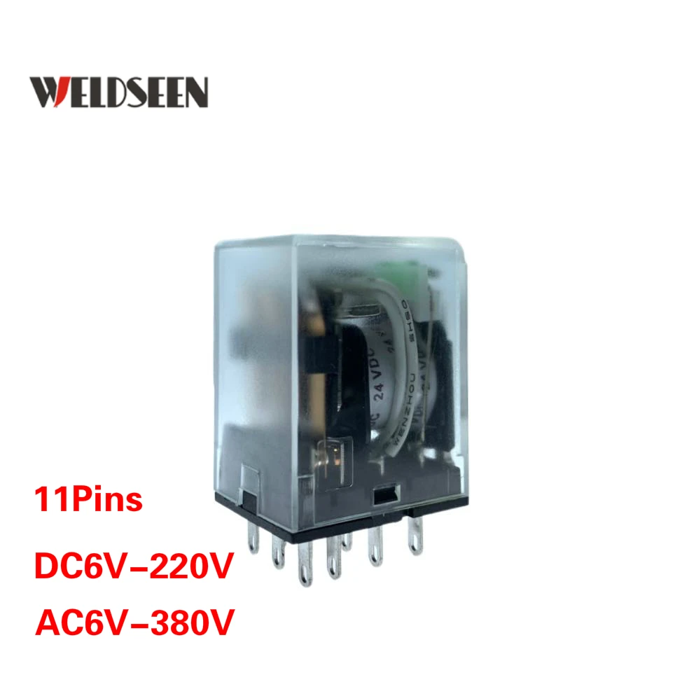 Intermediate Electromagnetic Relay HH53PL 11Pins 5A Silver Contact 12V 24V 48V 110V 220V 380V
Intermediate Electromagnetic Relay HH53PL 11Pins 5A Silver Contact 12V 24V 48V 110V 220V 380V