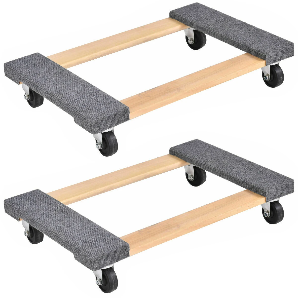 Costway 2PCS Furniture Dolly Moving Carrier Mover Handle Caster 1000lbs Capacity 30''x18''
Costway 2PCS Furniture Dolly Moving Carrier Mover Handle Caster 1000lbs Capacity 30''x18''