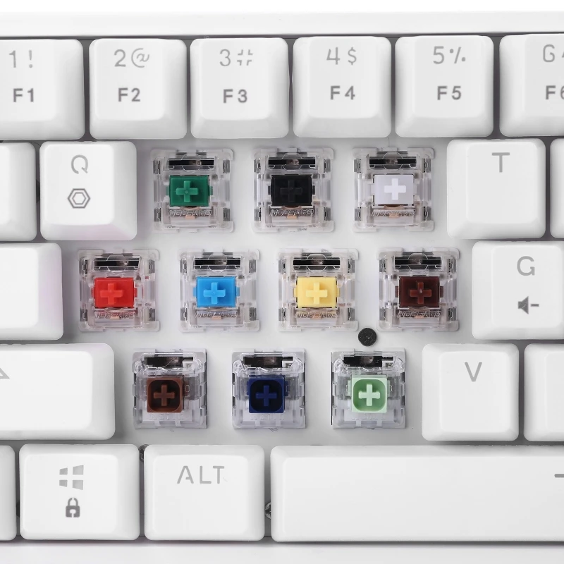 GK61 Hot Swappable Portable Mechanical Keyboard With RGB Backlit Gaming Keyboard Gateron Switches Compatible with Cheery mx Kail
GK61 Hot Swappable Portable Mechanical Keyboard With RGB Backlit Gaming Keyboard Gateron Switches Compatible with Cheery mx Kail