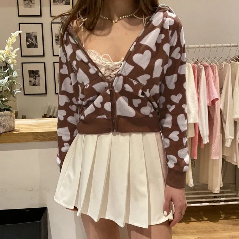 y2k Zip-up Hoodie 2021 women Hip Hop Streetwear Love Print sweatshirt Autumn Harajuku punk grunge gothic clothes E-girl Outwear
y2k Zip-up Hoodie 2021 women Hip Hop Streetwear Love Print sweatshirt Autumn Harajuku punk grunge gothic clothes E-girl Outwear