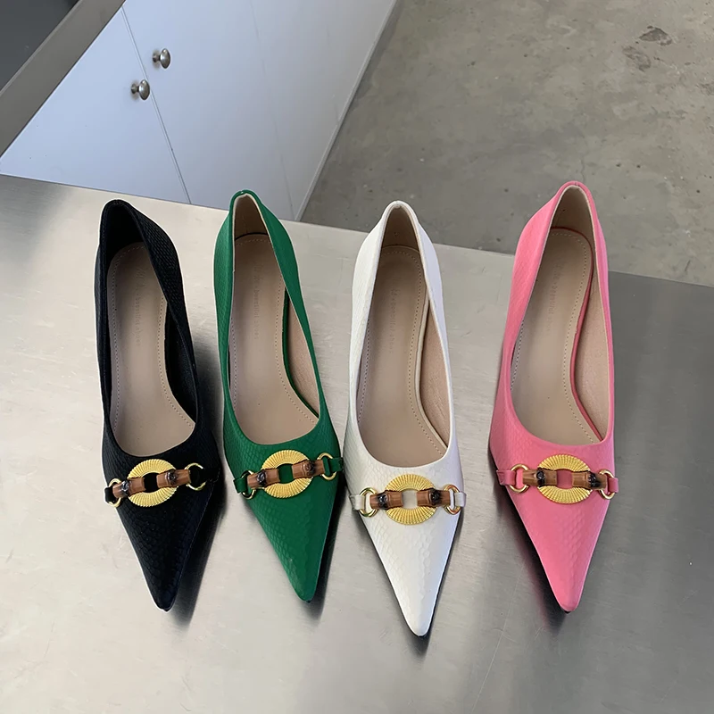 Fashion Women Pumps Pointed Toe Shallow Slip On Pumps Black Green White Pink Thin Mid Heels Retro Style Autumn Spring Pumps Shoe
Fashion Women Pumps Pointed Toe Shallow Slip On Pumps Black Green White Pink Thin Mid Heels Retro Style Autumn Spring Pumps Shoe
