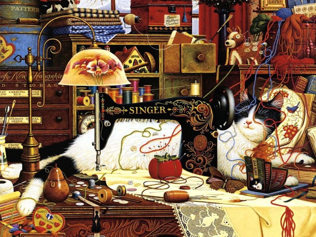 JMINE Div 5D Sewing machine cat Full Diamond Painting cross stitch kits art High Quality Scenic 3D paint by diamonds
JMINE Div 5D Sewing machine cat Full Diamond Painting cross stitch kits art High Quality Scenic 3D paint by diamonds