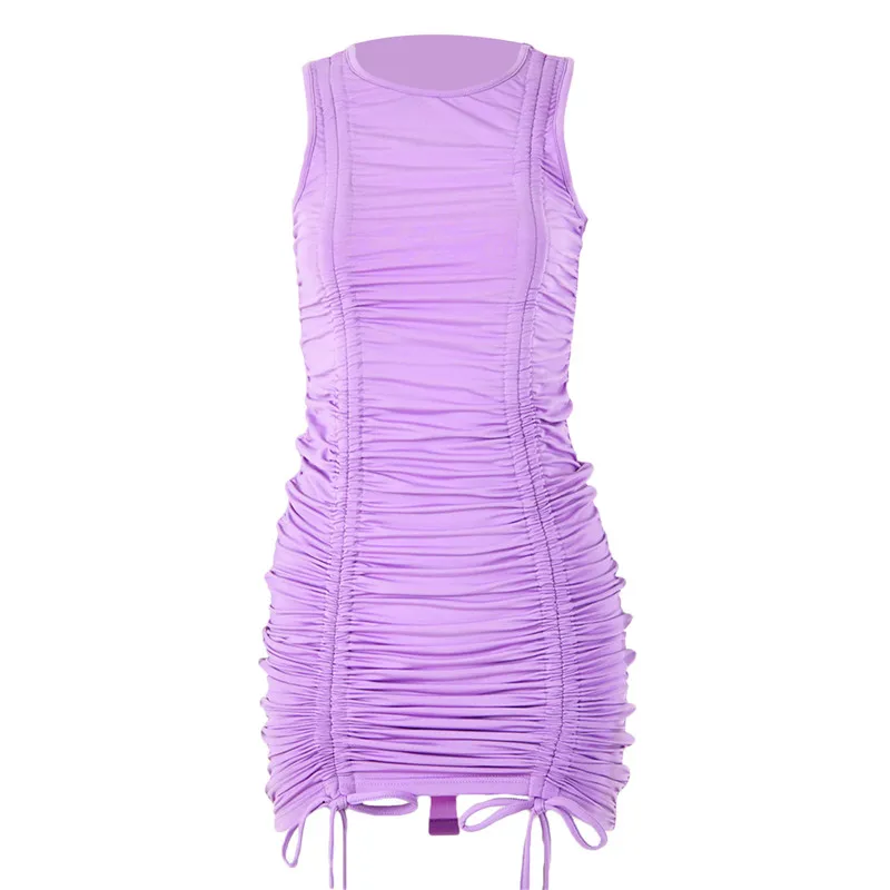 Summer Women Bodycon Mini Dress Blue Sleeveless Casual Slim Stretchy Drawstring Pencil Sundress Fashion Party Club Dress Casual
Summer Women Bodycon Mini Dress Blue Sleeveless Casual Slim Stretchy Drawstring Pencil Sundress Fashion Party Club Dress Casual
