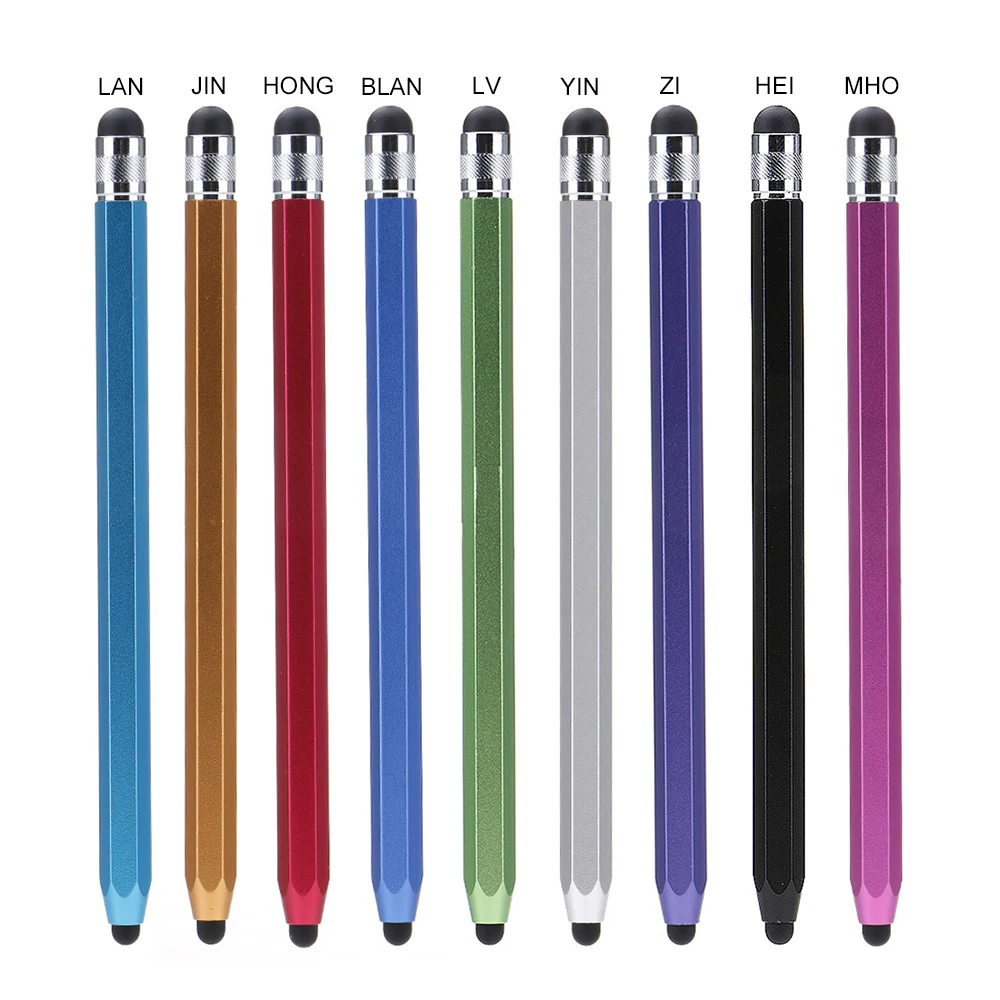 

New Hex Dual Heads Capacitive Touch Screen Pen Stylus For i-Pad iPhone for xiaomi mi Note 2 5s 5 plus max pro