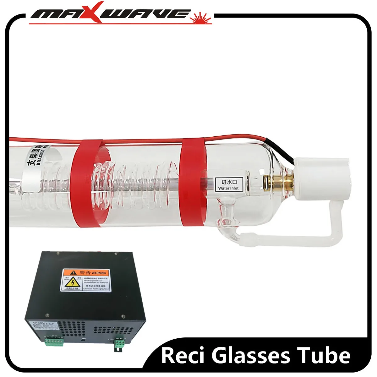 Maxwave Reci CO2 лазерная трубка W2 90 Вт + Лазерный блок питания DY10 используется для