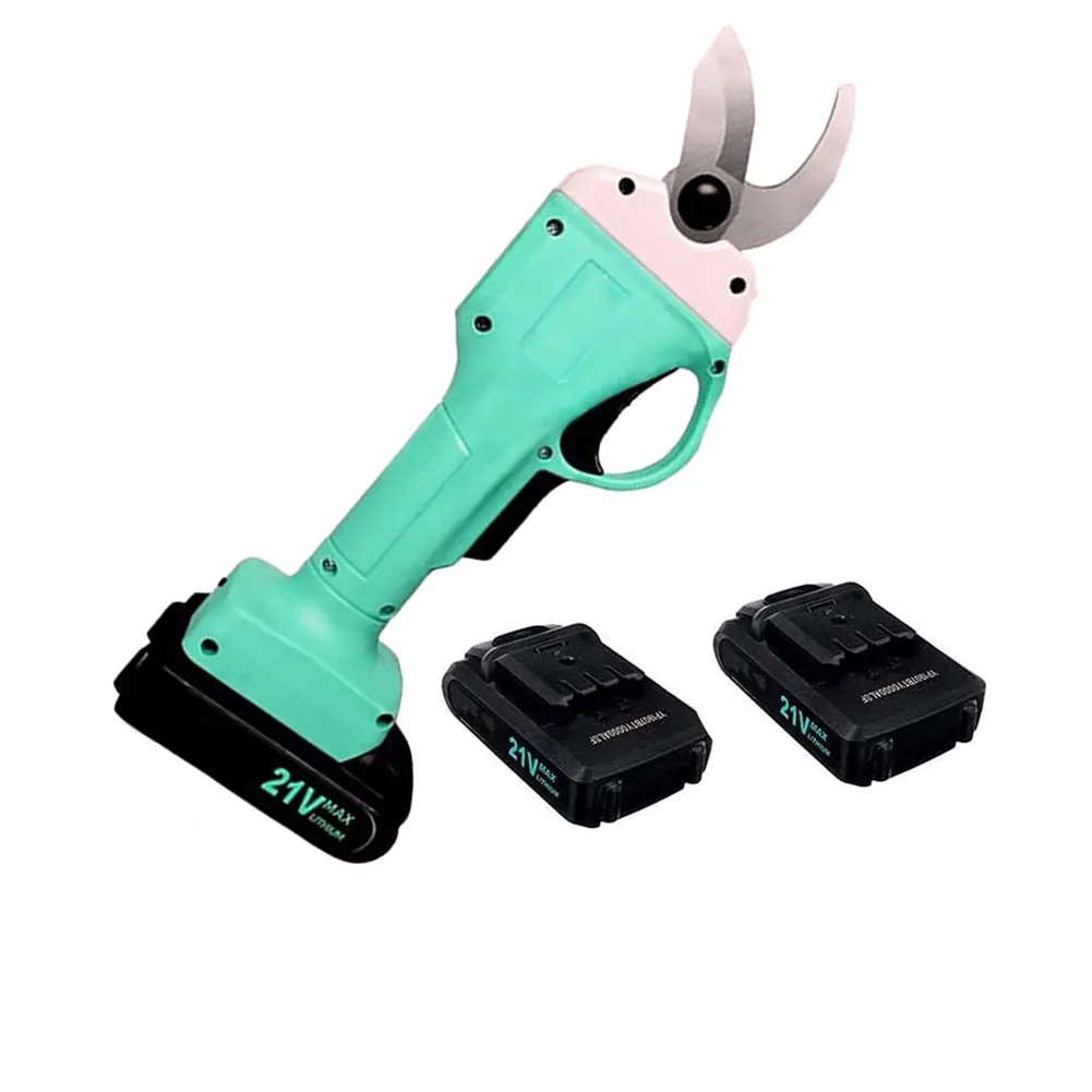 Electric Pruning Shears 21V LED Flashlight Scissors Cordless for Garden Trimmer Secateurs Scissors Tree Stems with 2 Battery
Electric Pruning Shears 21V LED Flashlight Scissors Cordless for Garden Trimmer Secateurs Scissors Tree Stems with 2 Battery