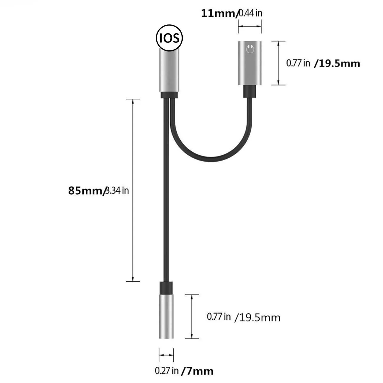 2 in 1 Splitter Adapter for iPhone X/8/8 Plus/7/7 Plus for Lightning Headphone Audio & Charge Adapter
2 in 1 Splitter Adapter for iPhone X/8/8 Plus/7/7 Plus for Lightning Headphone Audio & Charge Adapter