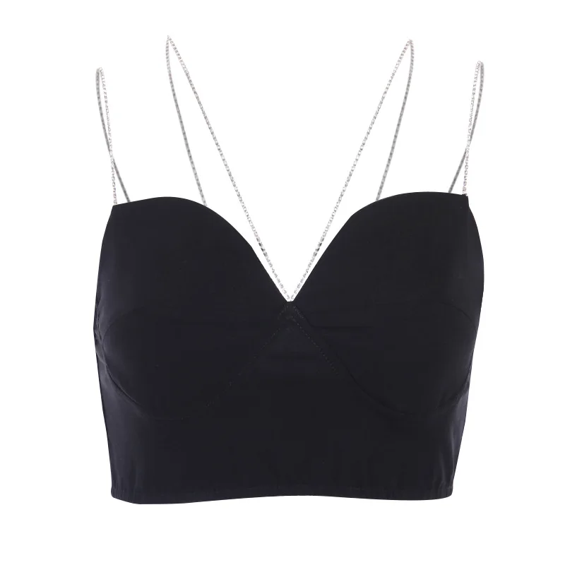 TRODEAM Diamond Strip Backless Party Women Tops Sexy V Neck Crop Top Clubwear 2021 Casual Street Camis Halter Top
TRODEAM Diamond Strip Backless Party Women Tops Sexy V Neck Crop Top Clubwear 2021 Casual Street Camis Halter Top
