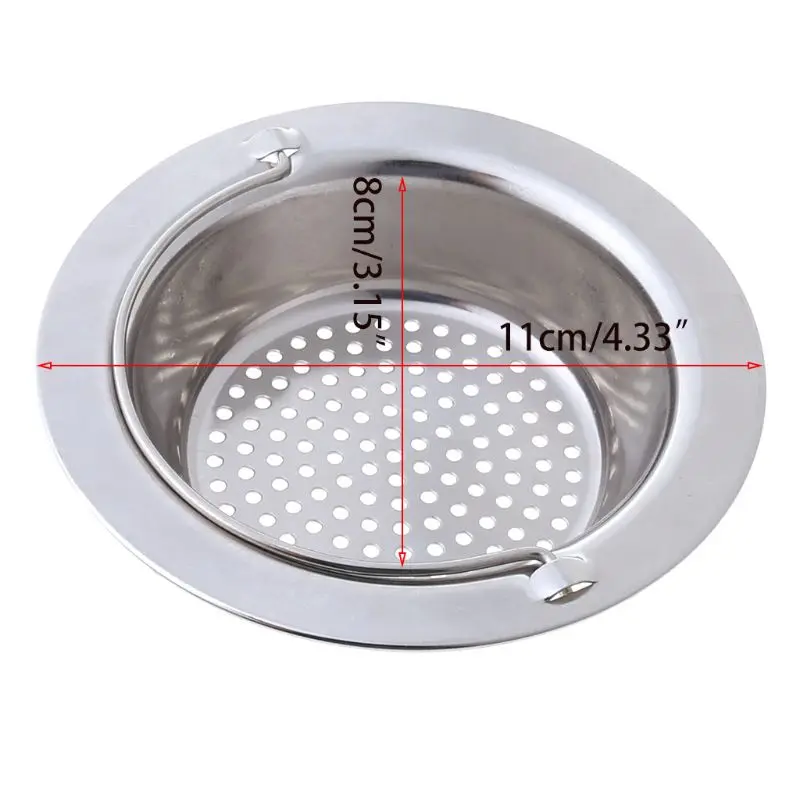 Stainless Steel Sink Strainer Shower Floor Drain Bathroom Plug Trap Hair Catcher Kitchen Sink Filter Floor Cover Drainage
Stainless Steel Sink Strainer Shower Floor Drain Bathroom Plug Trap Hair Catcher Kitchen Sink Filter Floor Cover Drainage