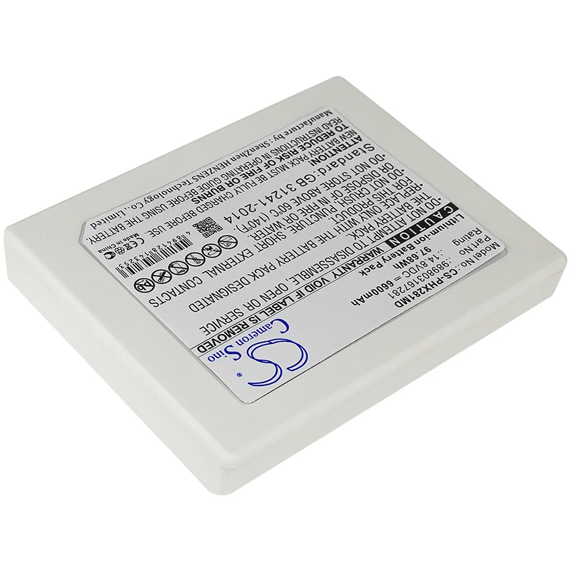 Аккумулятор cameron sino 6600 мАч для PHILIPS Heart Start XL + PHILIPS 989803167281
Аккумулятор cameron sino 6600 мАч для PHILIPS Heart Start XL + PHILIPS 989803167281