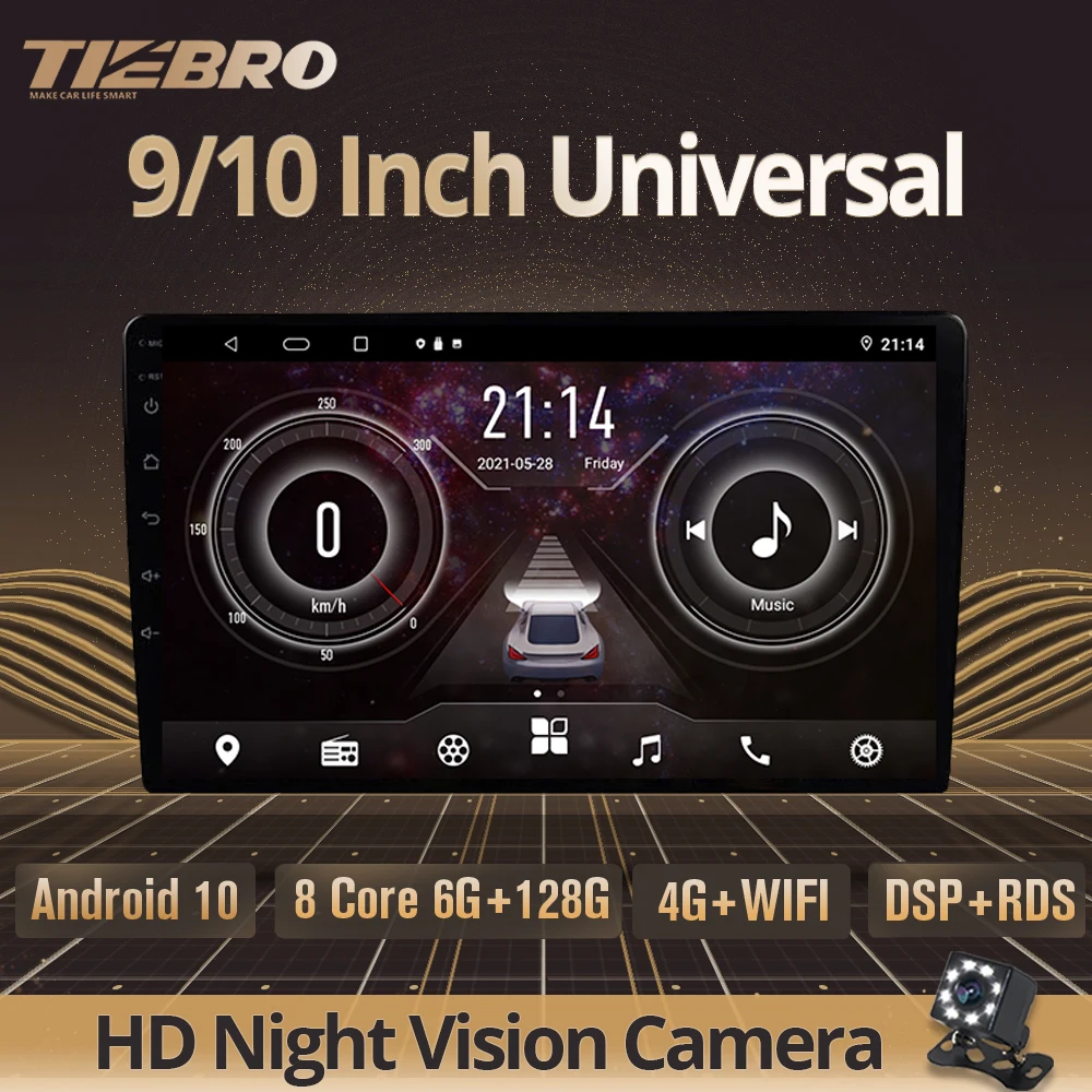 Мультимедийная магнитола TIEBRO, 2DIN, 9/10 дюймов, Android 10, универсальная, 6 ГБ + 128 Гб, автомобильный мультимедийный плеер, GPS, RDS, Wi-Fi, 4G радио, универса...
Мультимедийная магнитола TIEBRO, 2DIN, 9/10 дюймов, Android 10, универсальная, 6 ГБ + 128 Гб, автомобильный мультимедийный плеер, GPS, RDS, Wi-Fi, 4G радио, универса...