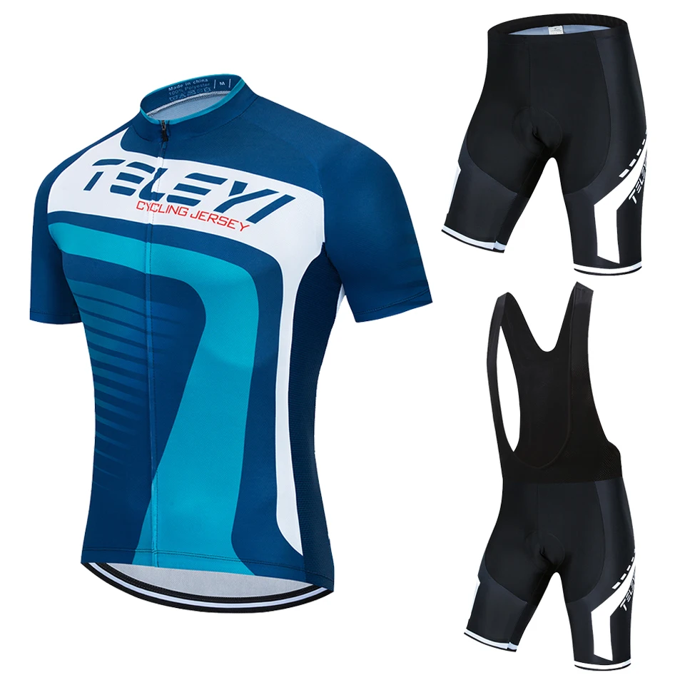 TELEYI 2020 summer pro team men's mtb short sleeve cycling jersey kit ropa cycling ciclismo bicycle bike clothing bib shorts set
TELEYI 2020 summer pro team men's mtb short sleeve cycling jersey kit ropa cycling ciclismo bicycle bike clothing bib shorts set