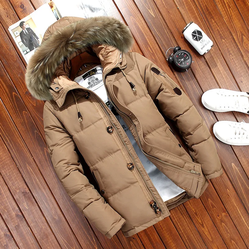 Down Jackets Mens Winter Jacket Men Fashion Thick Warm Parkas Fur 90% White Duck Down Coats Casual Male Waterproof Down Jackets
Down Jackets Mens Winter Jacket Men Fashion Thick Warm Parkas Fur 90% White Duck Down Coats Casual Male Waterproof Down Jackets