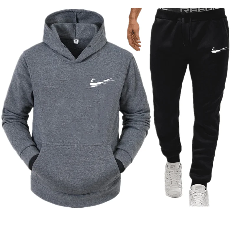 2021New men's Hoodie suit sportswear sportswear suit Fleece Hoodie + sweatpants jogging Pullover men's sportswear
2021New men's Hoodie suit sportswear sportswear suit Fleece Hoodie + sweatpants jogging Pullover men's sportswear
