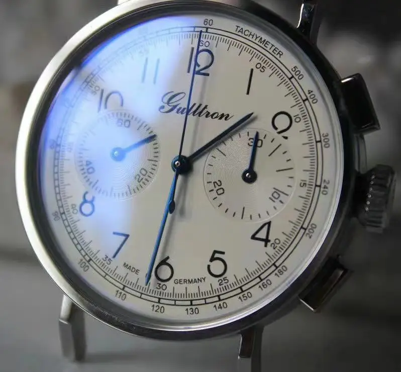 

40 мм Циферблат 1963 пилота часы сапфировые зеркальные механические крутой парень часы от известного бренда, роскошный чехол-портмоне в ретро-стиле военно-воздушных сил часы с хронографом
