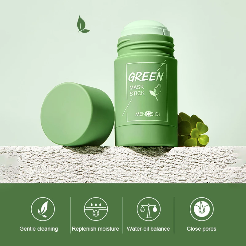 Green Tea Mask Solid Face Mask Stick Oil Control Moisturizing Cleaning Mask Blackhead Fine Pores Mask Deeply Cleaner TSLM1
Green Tea Mask Solid Face Mask Stick Oil Control Moisturizing Cleaning Mask Blackhead Fine Pores Mask Deeply Cleaner TSLM1