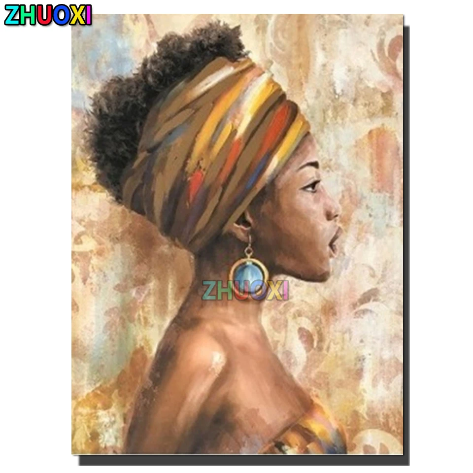DIY Diamond Painting African woman Mosaic Rhinestone Cross Stitch Full Square /Round 5D Diamond Embroidery Handicraft Home Art
DIY Diamond Painting African woman Mosaic Rhinestone Cross Stitch Full Square /Round 5D Diamond Embroidery Handicraft Home Art