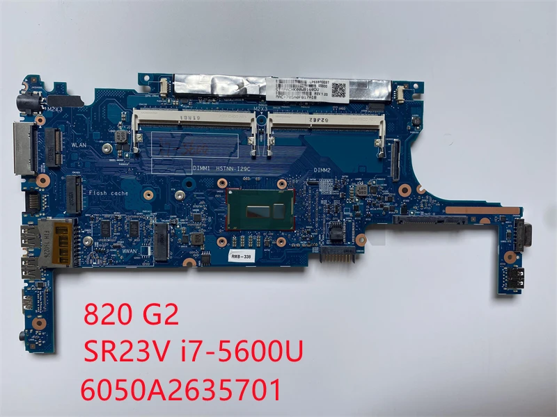 Для HP 820 G2 Материнская плата ноутбука i7 5600u Процессор 6050A2635701 MB A02 полностью