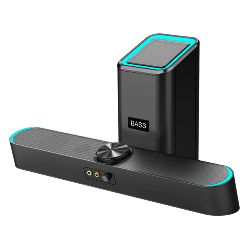 Новый D-238 Bluetooth Звуковая Панель беспроводной динамик Бас Сабвуфер 4D ручка "стерео" Настольный ПК компьютер 3,5 мм смотреть фильмы
Новый D-238 Bluetooth Звуковая Панель беспроводной динамик Бас Сабвуфер 4D ручка "стерео" Настольный ПК компьютер 3,5 мм смотреть фильмы