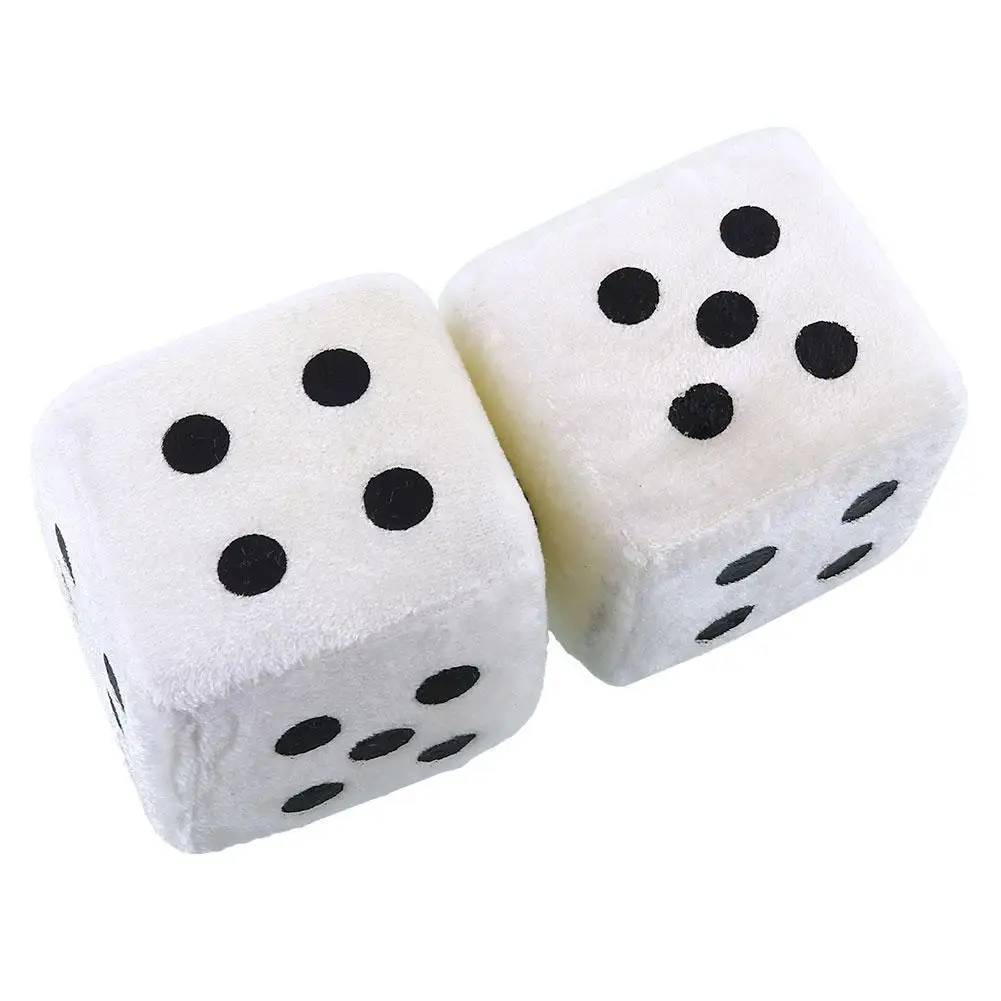 Two same color plush dice toy sucker pendant cartoon hanger gift car dice decoration interior supplies car rearview mirror P9R2
Two same color plush dice toy sucker pendant cartoon hanger gift car dice decoration interior supplies car rearview mirror P9R2