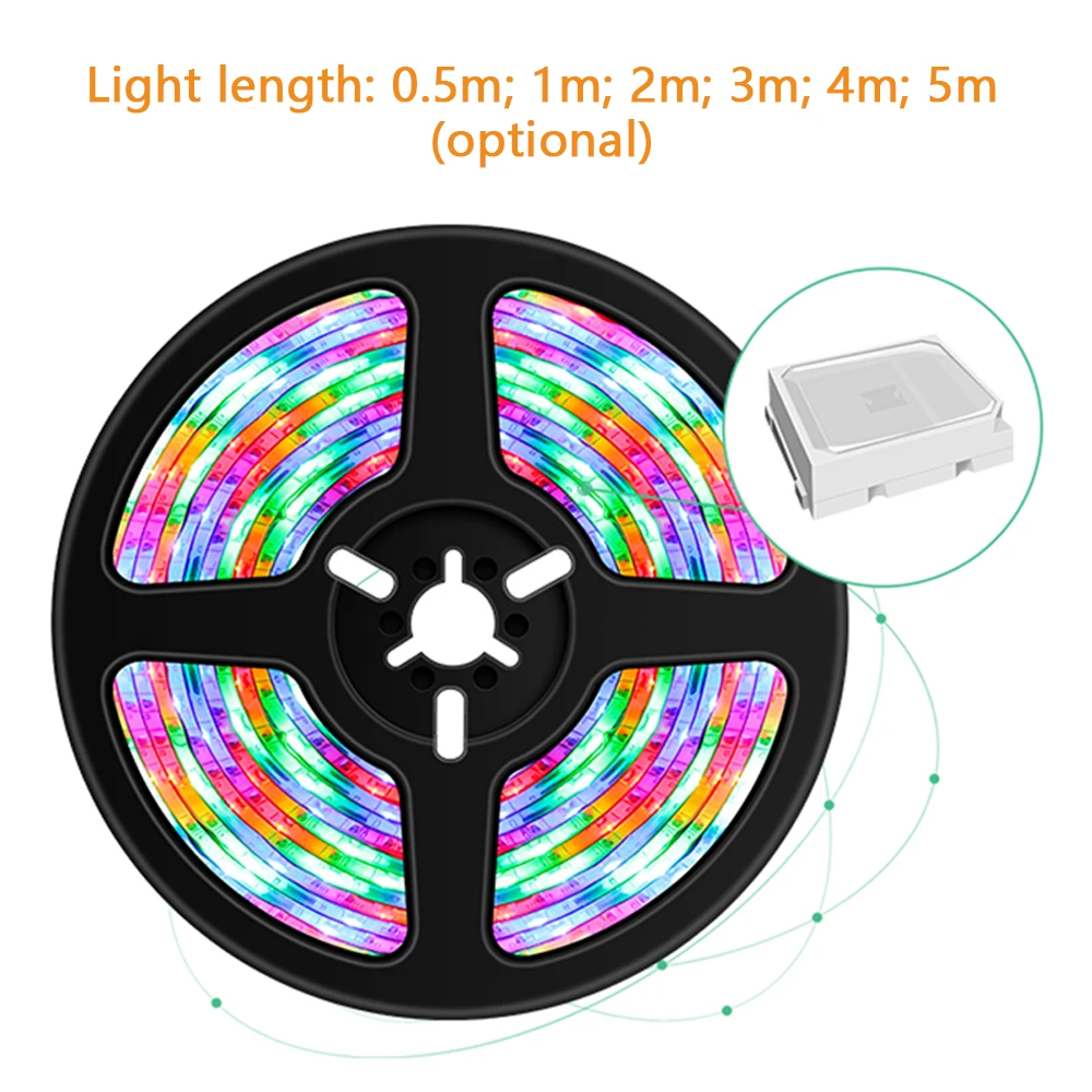 USB с регулируемой яркостью RGB Красочная Светодиодная лента светильник с ИК-пультом дистанционного Управление 16 Цвета 4 режима 5 м 300 светодио...
USB с регулируемой яркостью RGB Красочная Светодиодная лента светильник с ИК-пультом дистанционного Управление 16 Цвета 4 режима 5 м 300 светодио...
