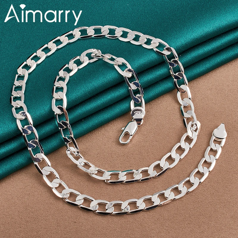 Aimarry 925 Sterling Silver 16/18/20/22/24 Inch Side Chain Men Necklace For Charm Women Party Wedding Gift Fashion Jewellery
Aimarry 925 Sterling Silver 16/18/20/22/24 Inch Side Chain Men Necklace For Charm Women Party Wedding Gift Fashion Jewellery