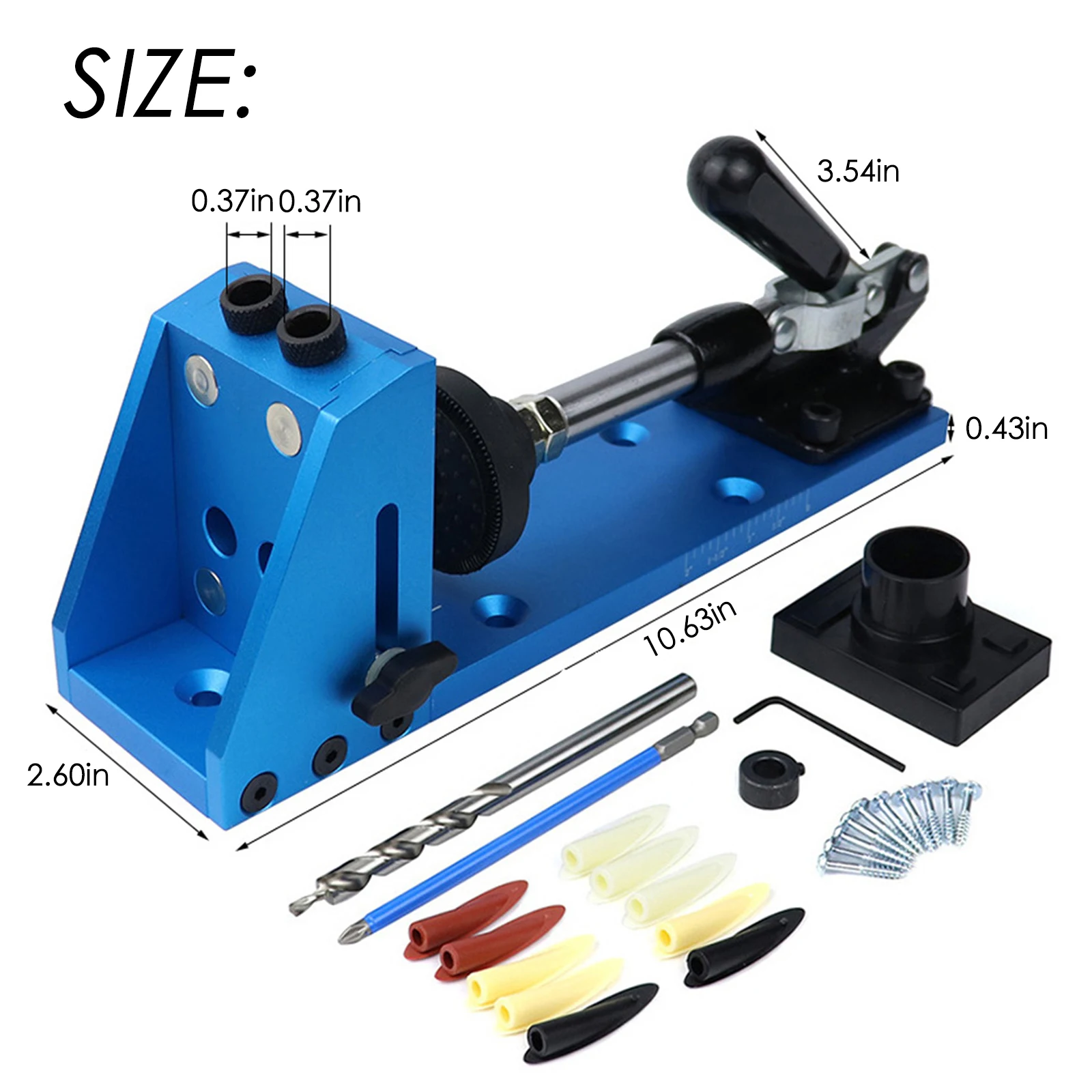 Woodworking Oblique Hole Locator Drill Bits Pocket Hole Jig Kit Angle Drill Guide Set Hole DIY Carpentry Tools
Woodworking Oblique Hole Locator Drill Bits Pocket Hole Jig Kit Angle Drill Guide Set Hole DIY Carpentry Tools