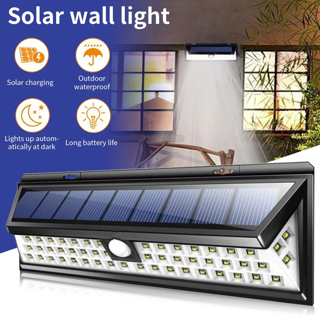Exterior Wall Lamp PIR Motion Sensor Night Security Garden Lighting Hot SaleLED Solar Light Outdoors Sunlight Waterproof Street
Exterior Wall Lamp PIR Motion Sensor Night Security Garden Lighting Hot SaleLED Solar Light Outdoors Sunlight Waterproof Street