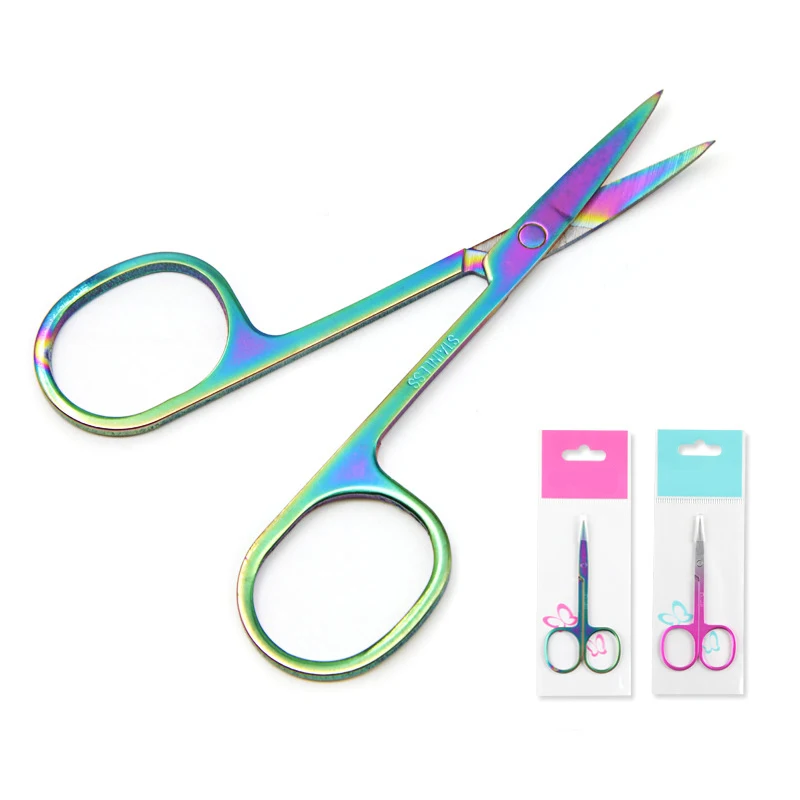 Stainless Steel Scissors Tools for Make Up 2021 Fashion Small Eyebrow Scissors Sharp Blade Agnail Cutter Fales Eyelash Scissors
Stainless Steel Scissors Tools for Make Up 2021 Fashion Small Eyebrow Scissors Sharp Blade Agnail Cutter Fales Eyelash Scissors