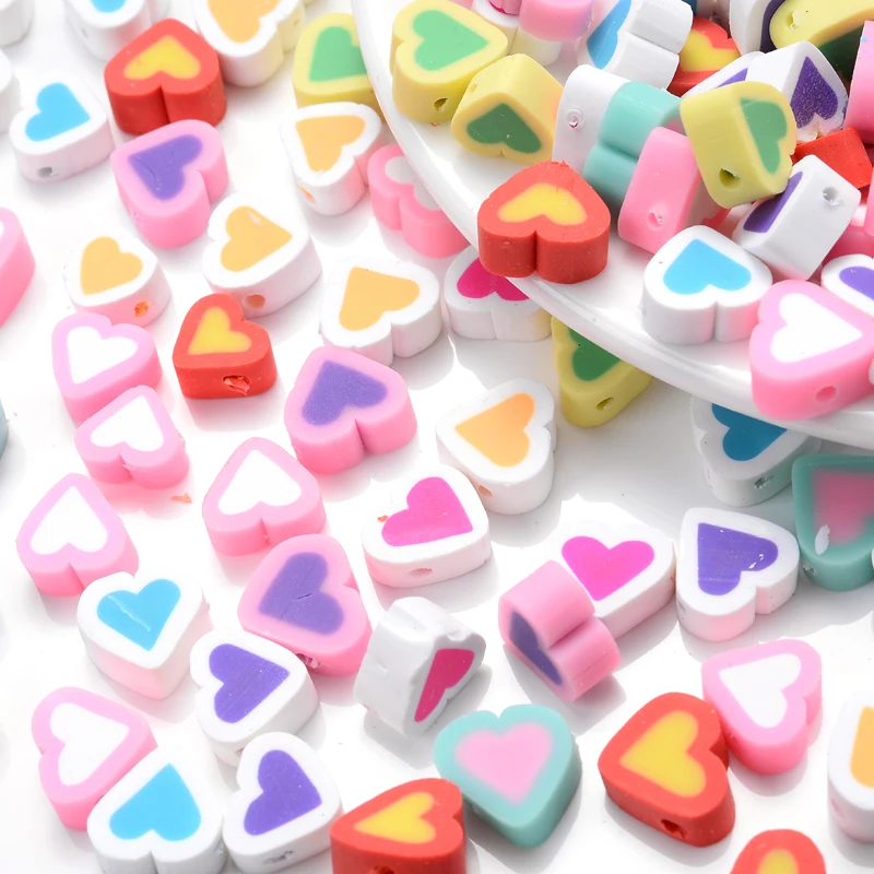 Mixed Colors Heart Shape Clay Beads 30Pcs/Lot 10mm Charm Polymer Clay Spacer Beads For Jewelry Making DIY Bracelet Accessories
Mixed Colors Heart Shape Clay Beads 30Pcs/Lot 10mm Charm Polymer Clay Spacer Beads For Jewelry Making DIY Bracelet Accessories