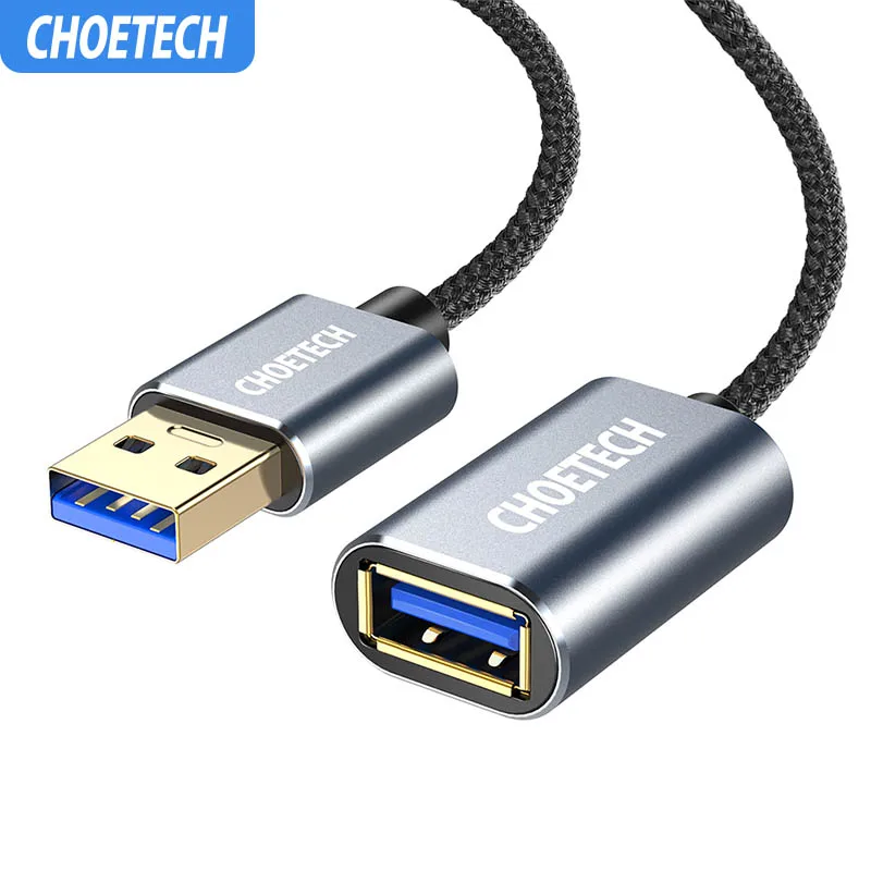 CHOETECH 2 м USB 3 0 удлинитель для Smart tv PS4 Xbox SSD данных шнур камера мышь игра