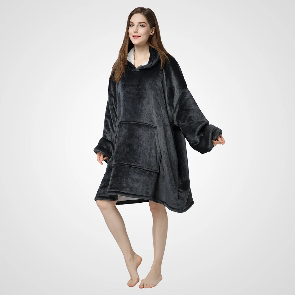 New Arrival Thick Flannel Raglan Sleeve Men Large Size Home Clothes Women's Blanket Hoody G352FL004RT
New Arrival Thick Flannel Raglan Sleeve Men Large Size Home Clothes Women's Blanket Hoody G352FL004RT