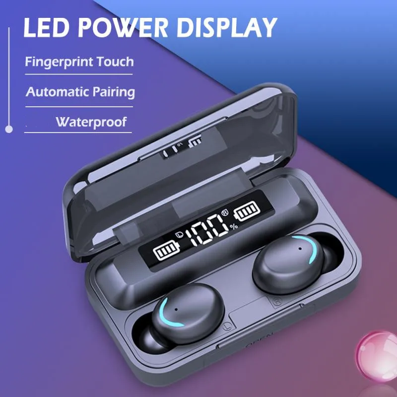 TWS Fingerprint Touch Headset Wireless 5.0 Earphone HD Stereo Headphone Sports Waterproof Headset With 1200mAh Battery Case
TWS Fingerprint Touch Headset Wireless 5.0 Earphone HD Stereo Headphone Sports Waterproof Headset With 1200mAh Battery Case