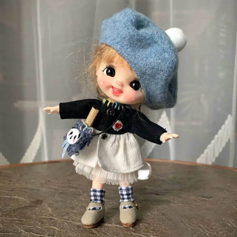 OB11 doll with makeup+eyes+ wig+clothes 1/8 BJD doll with OB11body With magnet feet Complete set of doll
OB11 doll with makeup+eyes+ wig+clothes 1/8 BJD doll with OB11body With magnet feet Complete set of doll