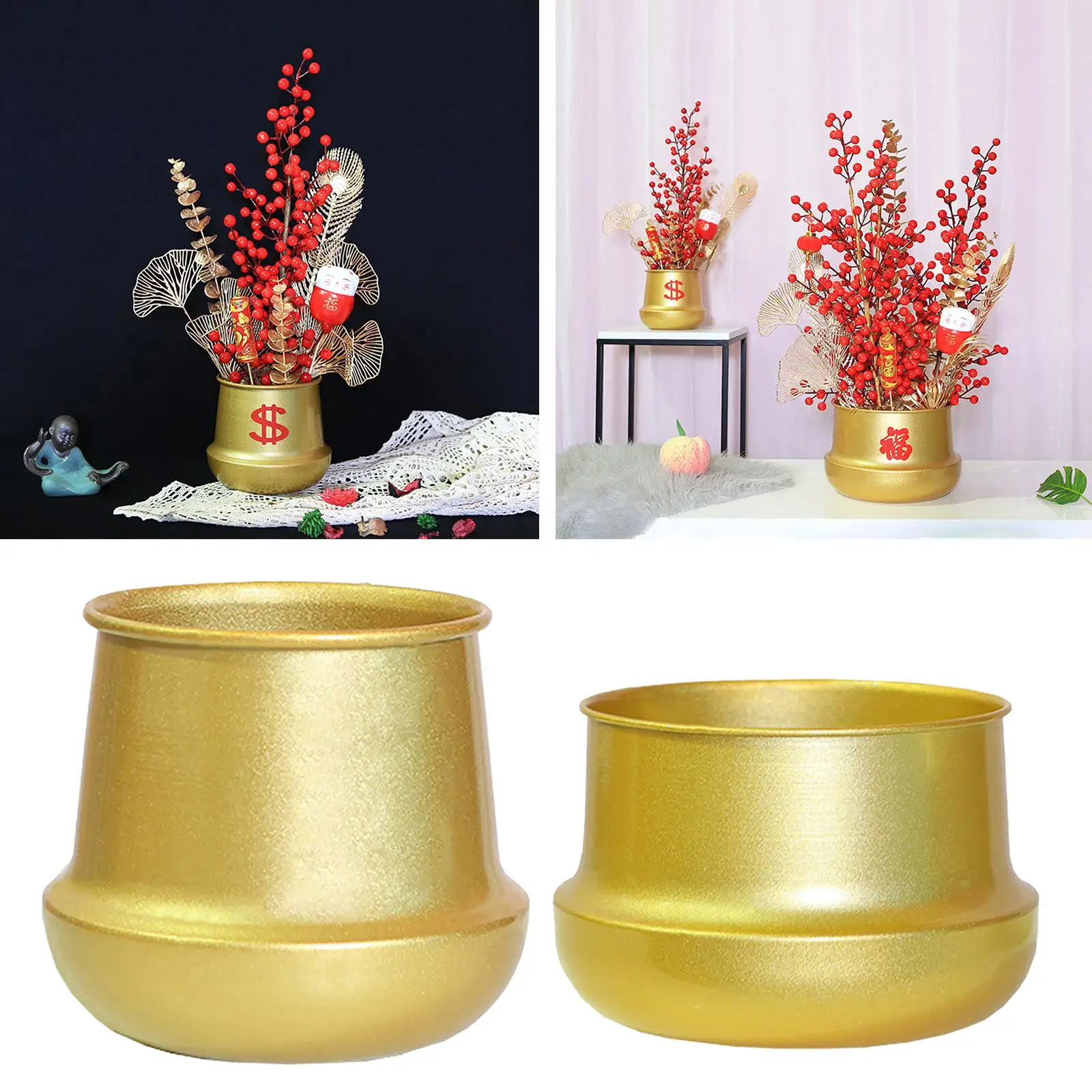 Iron Flower Pot Flowerpot Ornaments Artificial Flower Pot for Desktop Balcony Decorations
Iron Flower Pot Flowerpot Ornaments Artificial Flower Pot for Desktop Balcony Decorations