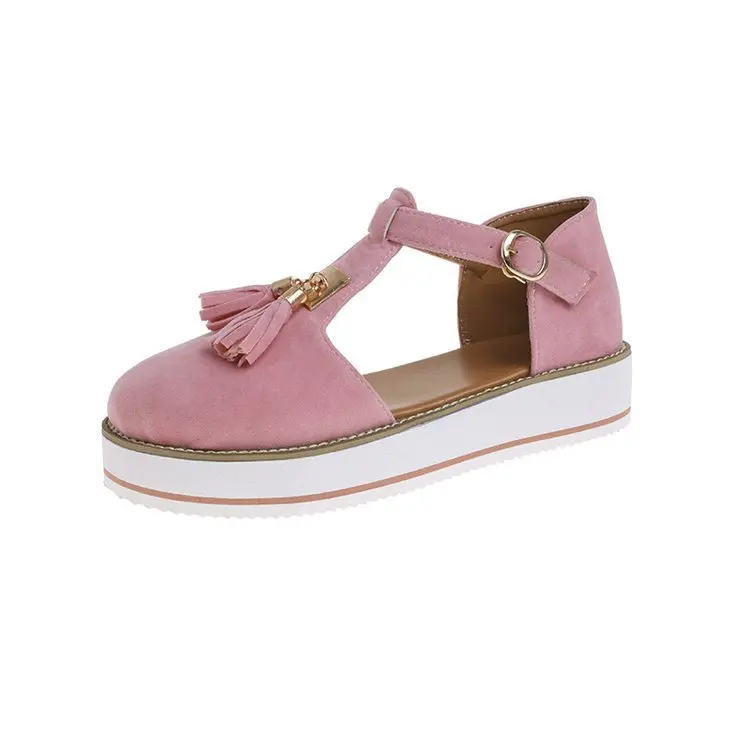 Women Summer Sandals Fashion Buckle Strap Solid Fringe Cover Heel Flat Platform Heel Casual Ladies Plus Size Sandals
Women Summer Sandals Fashion Buckle Strap Solid Fringe Cover Heel Flat Platform Heel Casual Ladies Plus Size Sandals