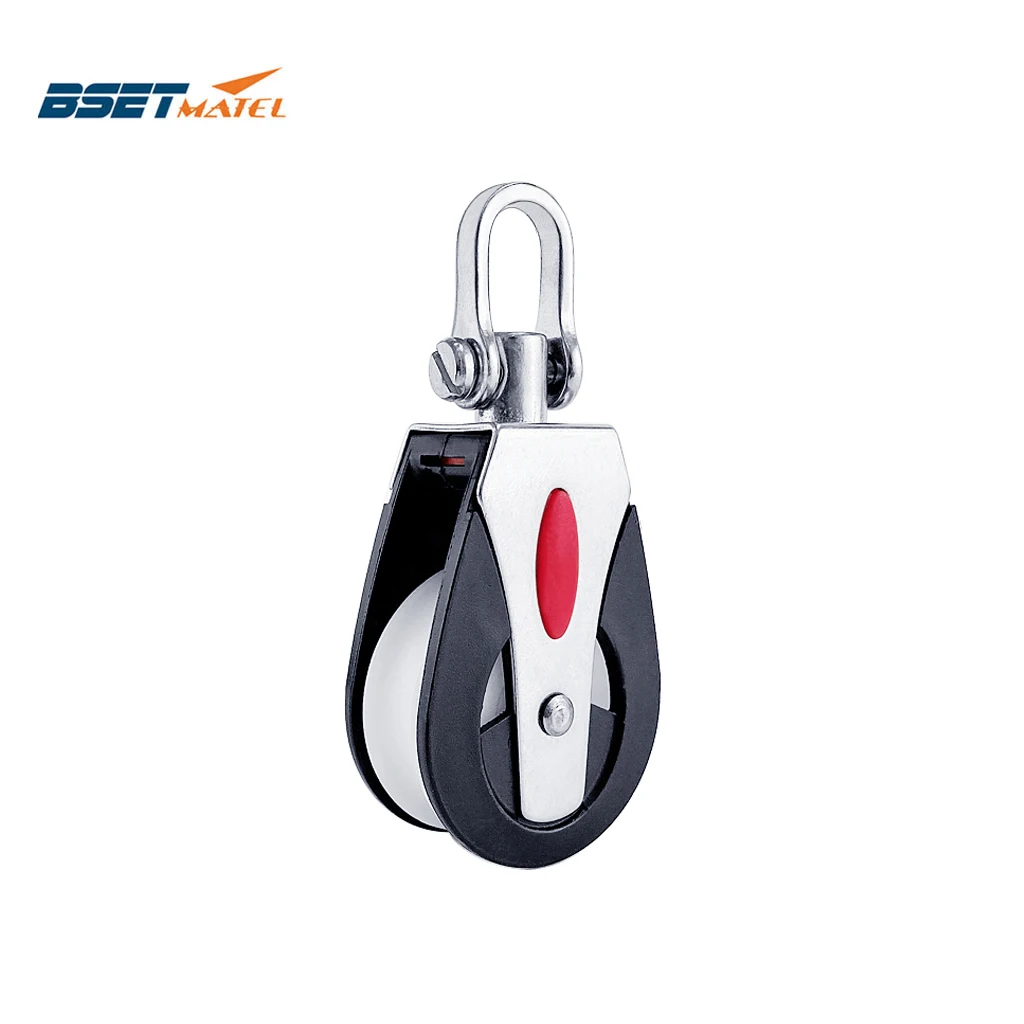 1500Lbs Load Sheave Block Universal Head Single Pulley Swivel Shackle Sailboat Plain Bearing Block Rope Runner Boat Accessories
1500Lbs Load Sheave Block Universal Head Single Pulley Swivel Shackle Sailboat Plain Bearing Block Rope Runner Boat Accessories