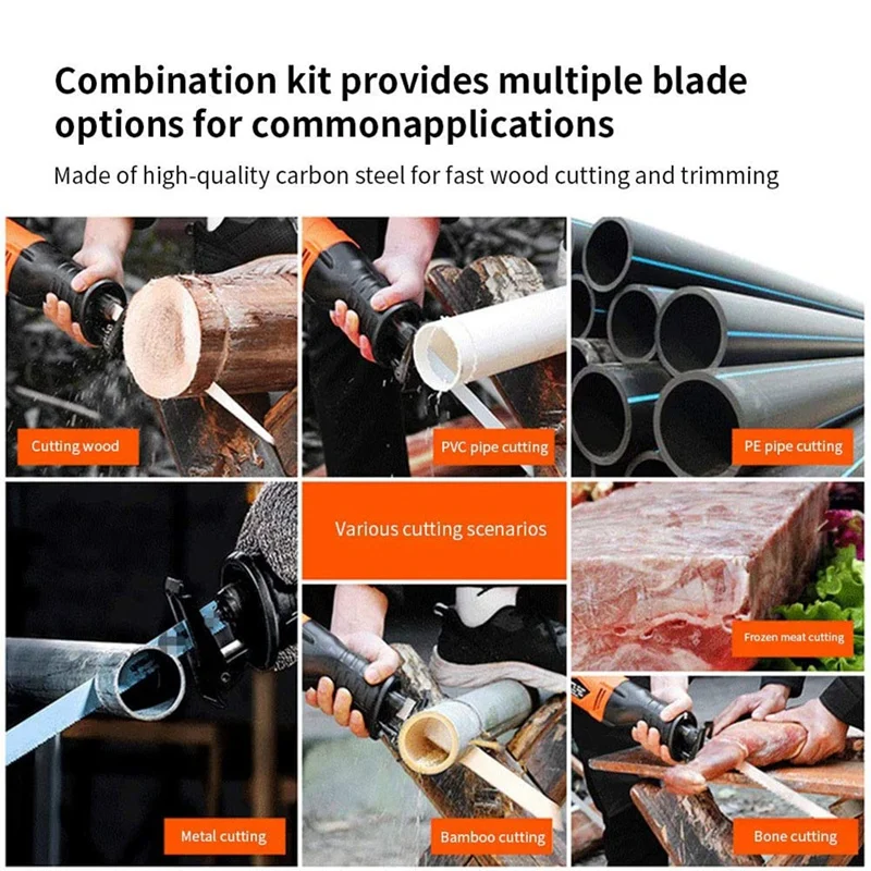 25Pcs Jig Saw Blade Set T-Shank Assorted Blades for Wood,Plastic and Metal Cutting T118A/T144D/T101B/T123X/ T101AO/T127D
25Pcs Jig Saw Blade Set T-Shank Assorted Blades for Wood,Plastic and Metal Cutting T118A/T144D/T101B/T123X/ T101AO/T127D